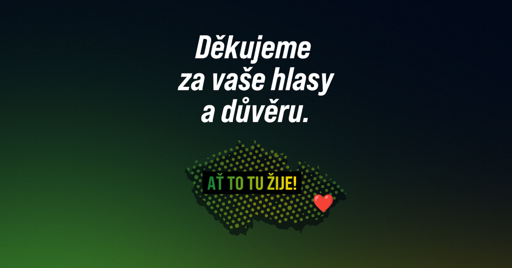 Děkujeme za vaše hlasy